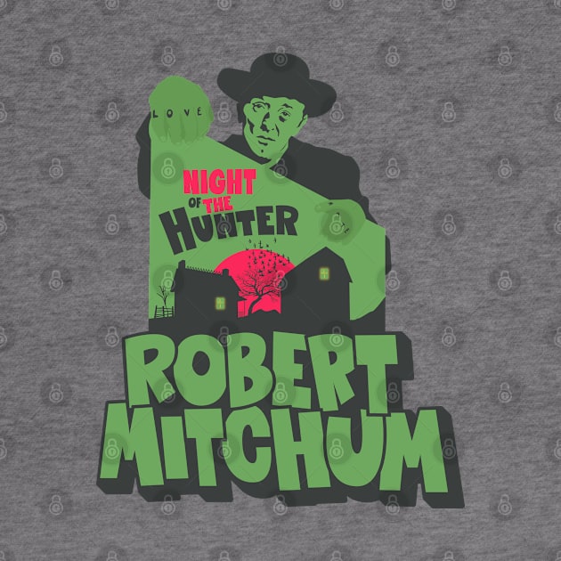 The Night of the Hunter: Captivating Robert Mitchum's Iconic Performance by Boogosh